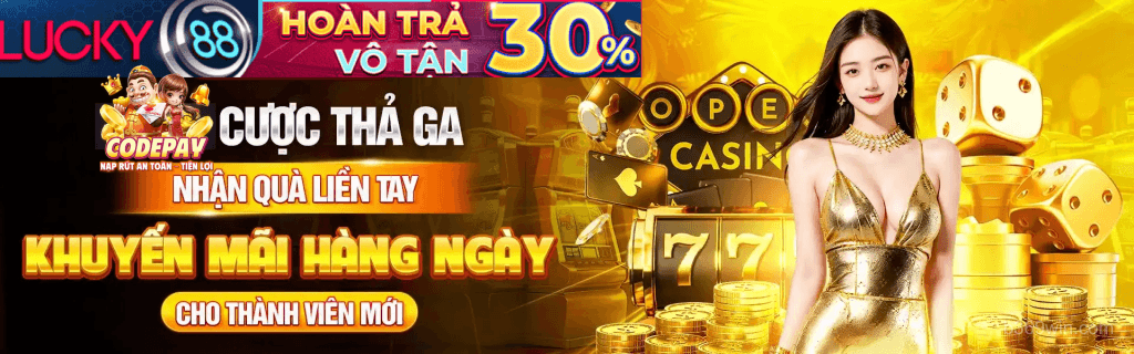 Banner Lucky88 phiên bản mới